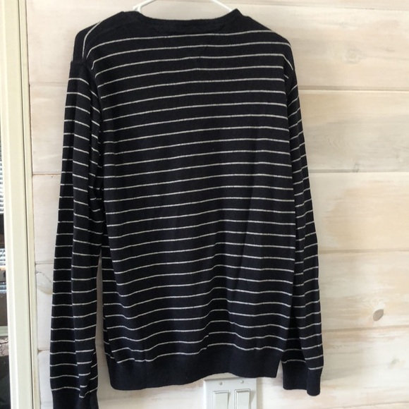 Tommy Hilfiger Cotton Cashmere Striped Sweater - Picture 4 of 4